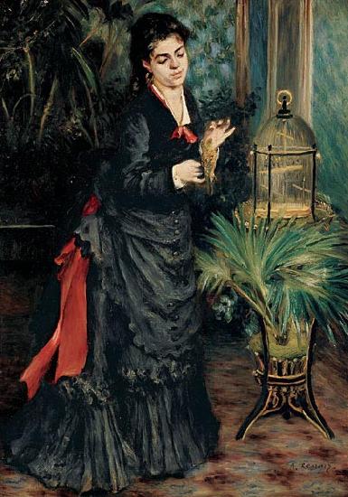 Pierre-Auguste Renoir Woman with a Parrot Norge oil painting art